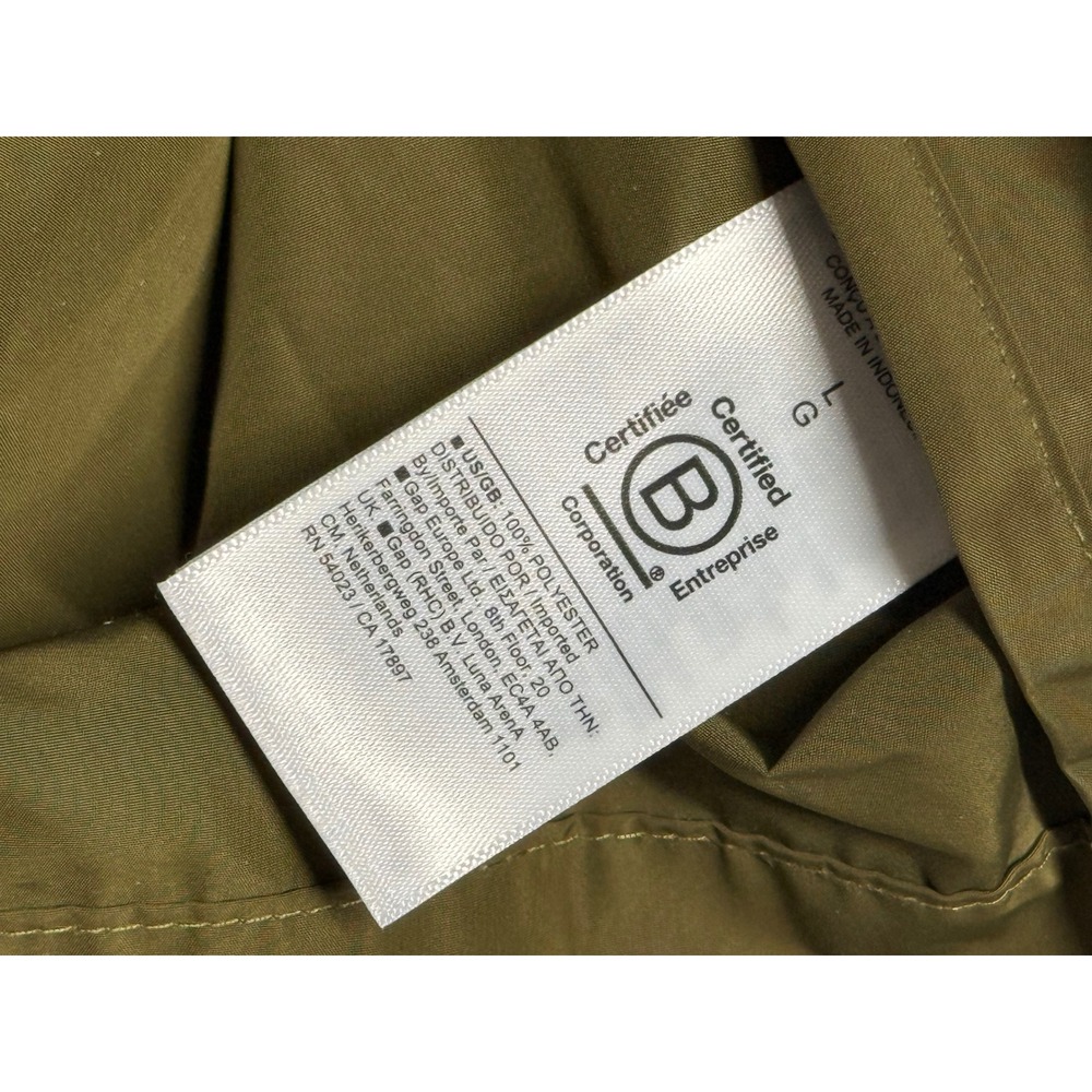 Athleta Womens Olive Green Utility Boundless‎ Vest Long Lightweight Size Large - Picture 4 of 4